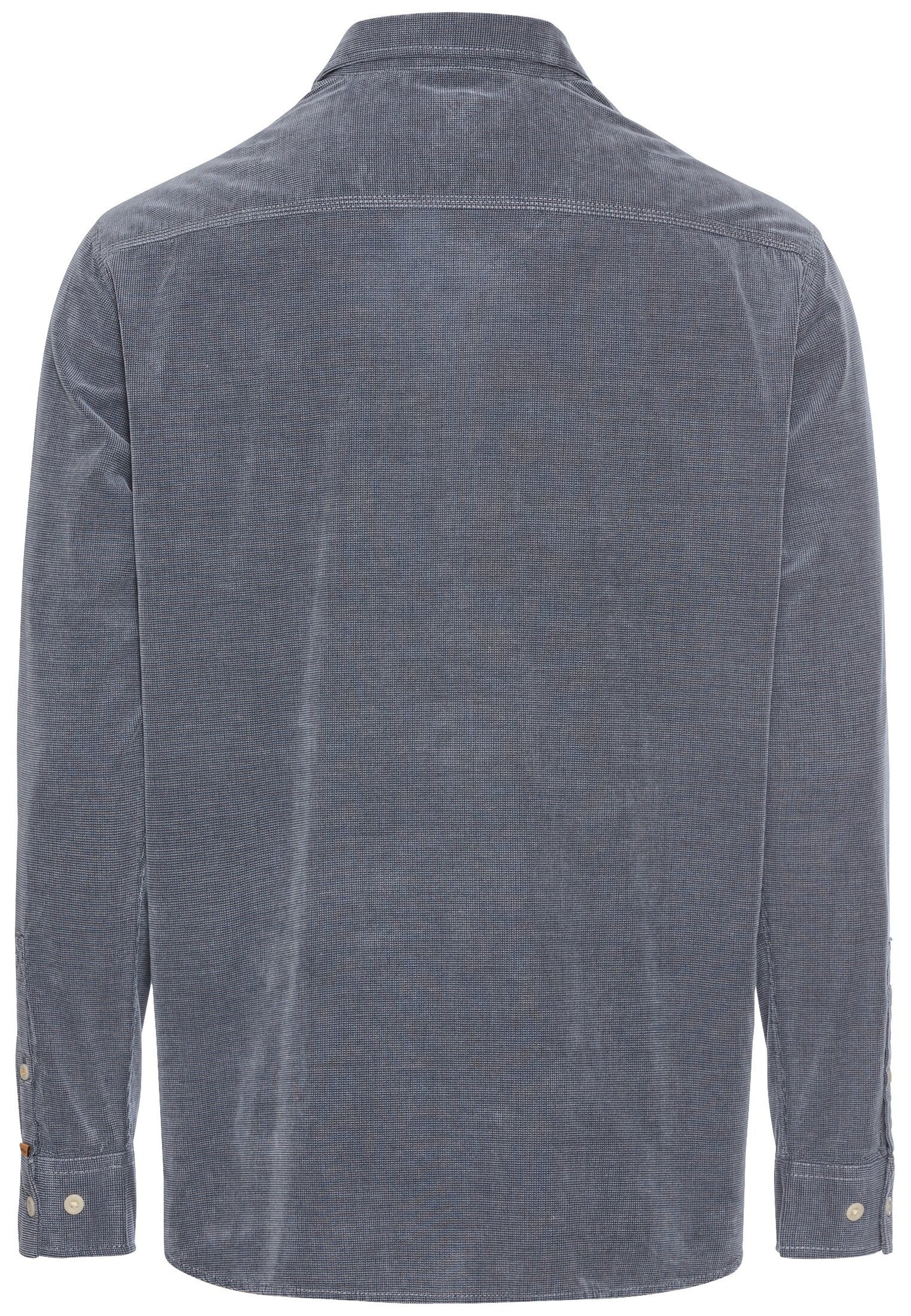 Langarm Hemd in Regular Fit aus Cord (Denim Blue)