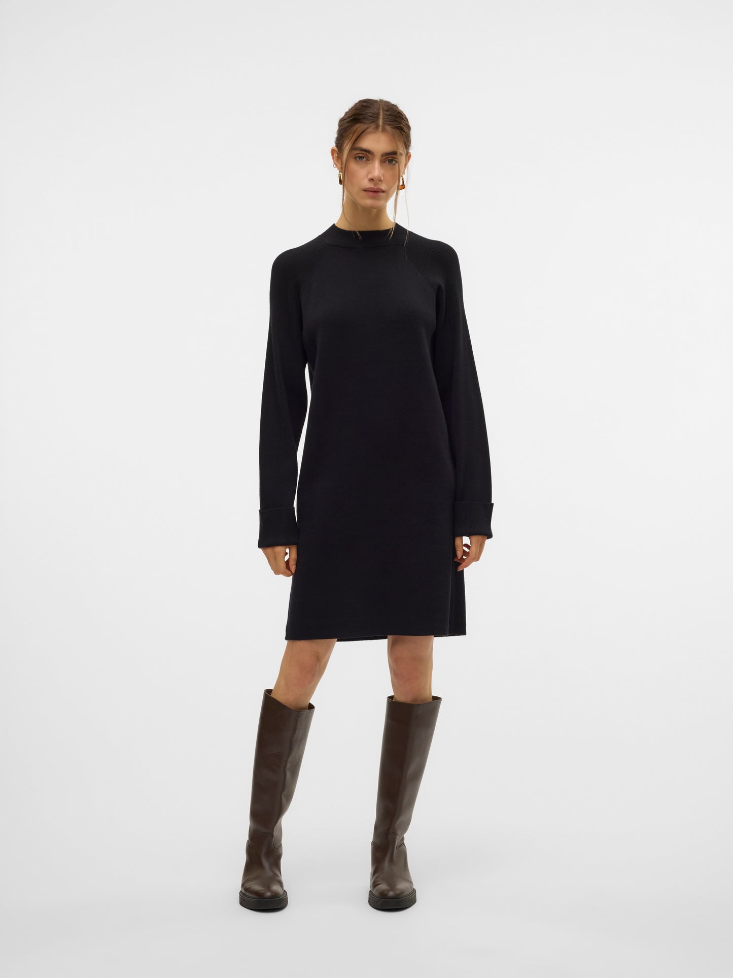 Vmgold Mix Ls Highneck Abk Dress Ga (Black)