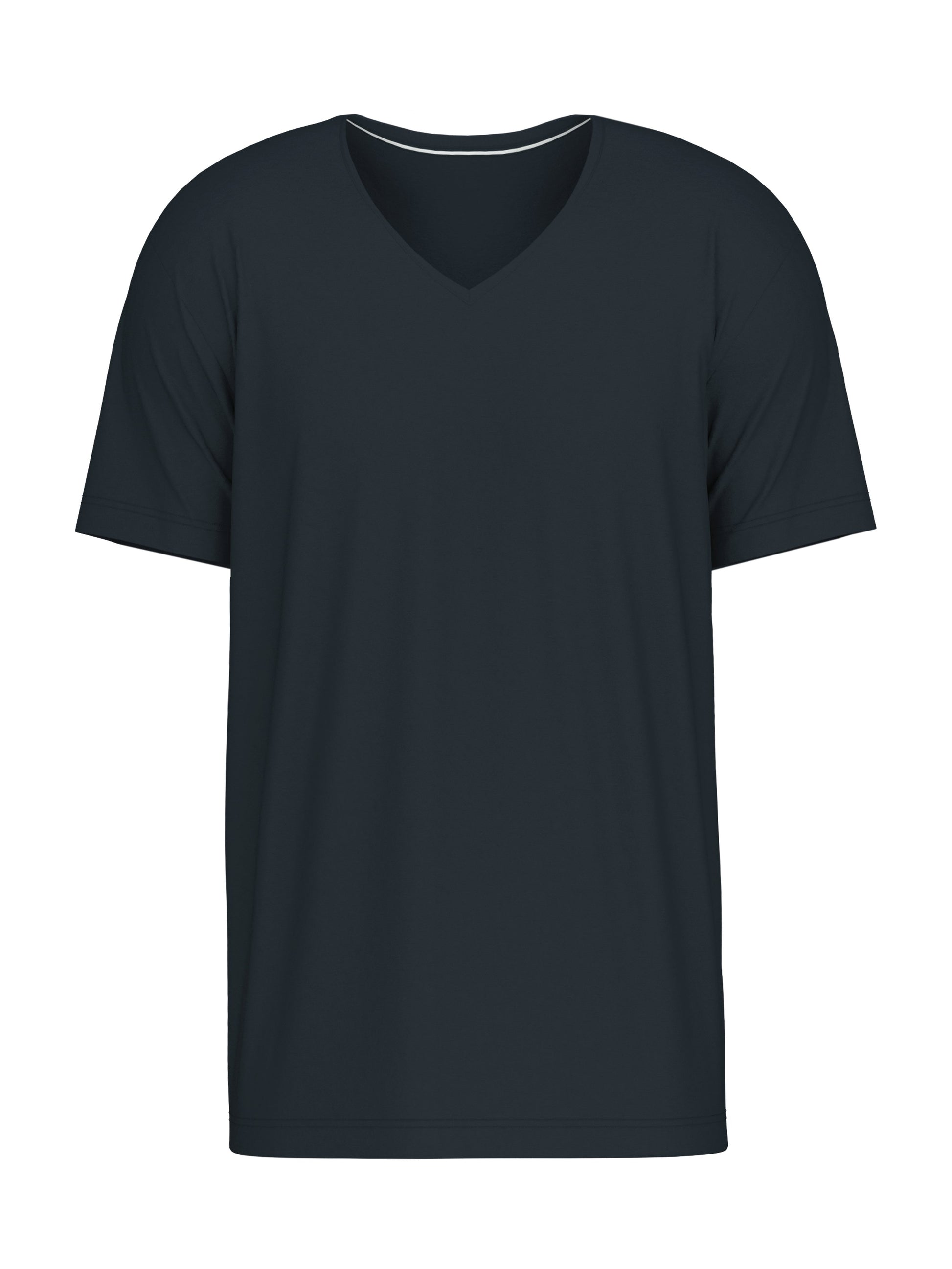 Kurzarm-Shirt, V-Neck (Dark Sapphire)