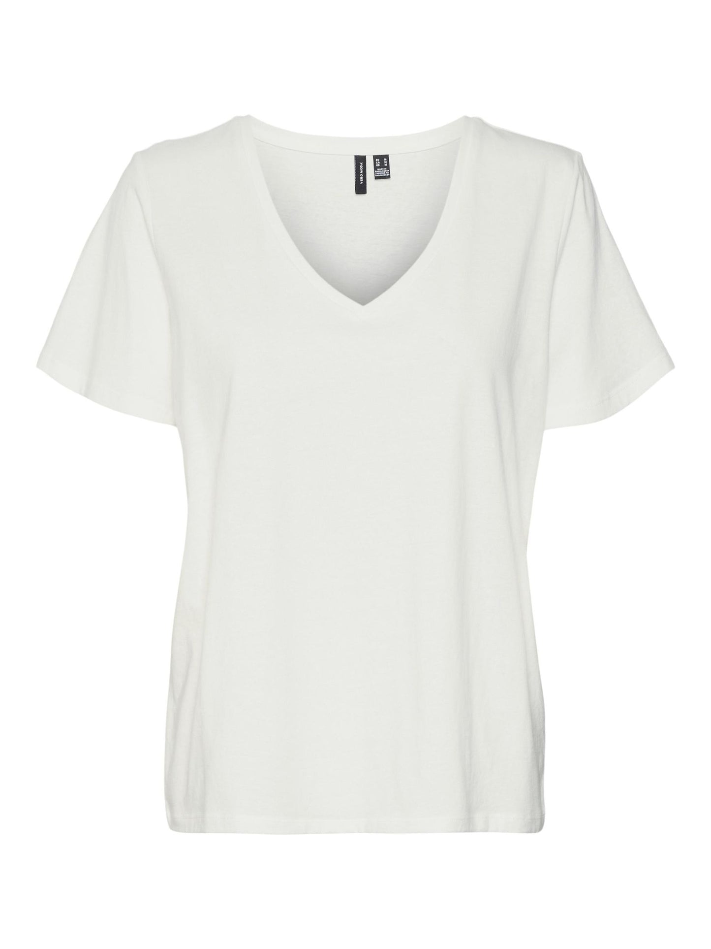 Vmpanna Glenn Ss V-neck Top Jrs Noos (Bright White)