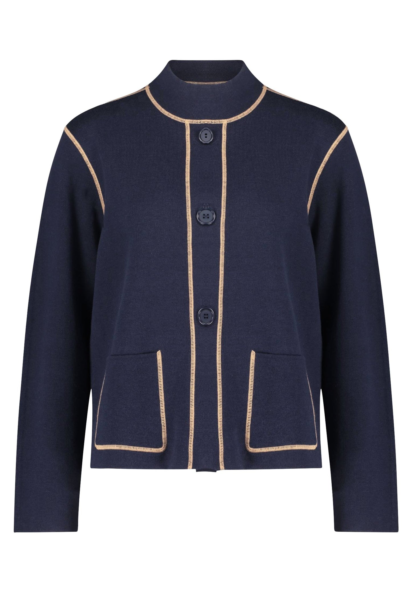 Strick-Cardigan (Patch Dark Blue)