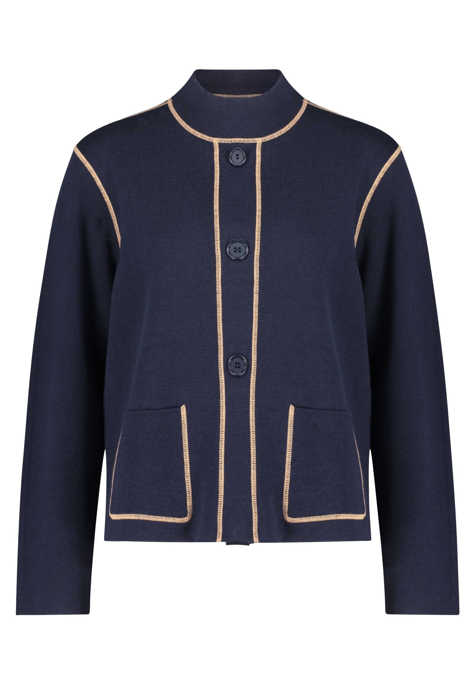 Strick-Cardigan (Patch Dark Blue)