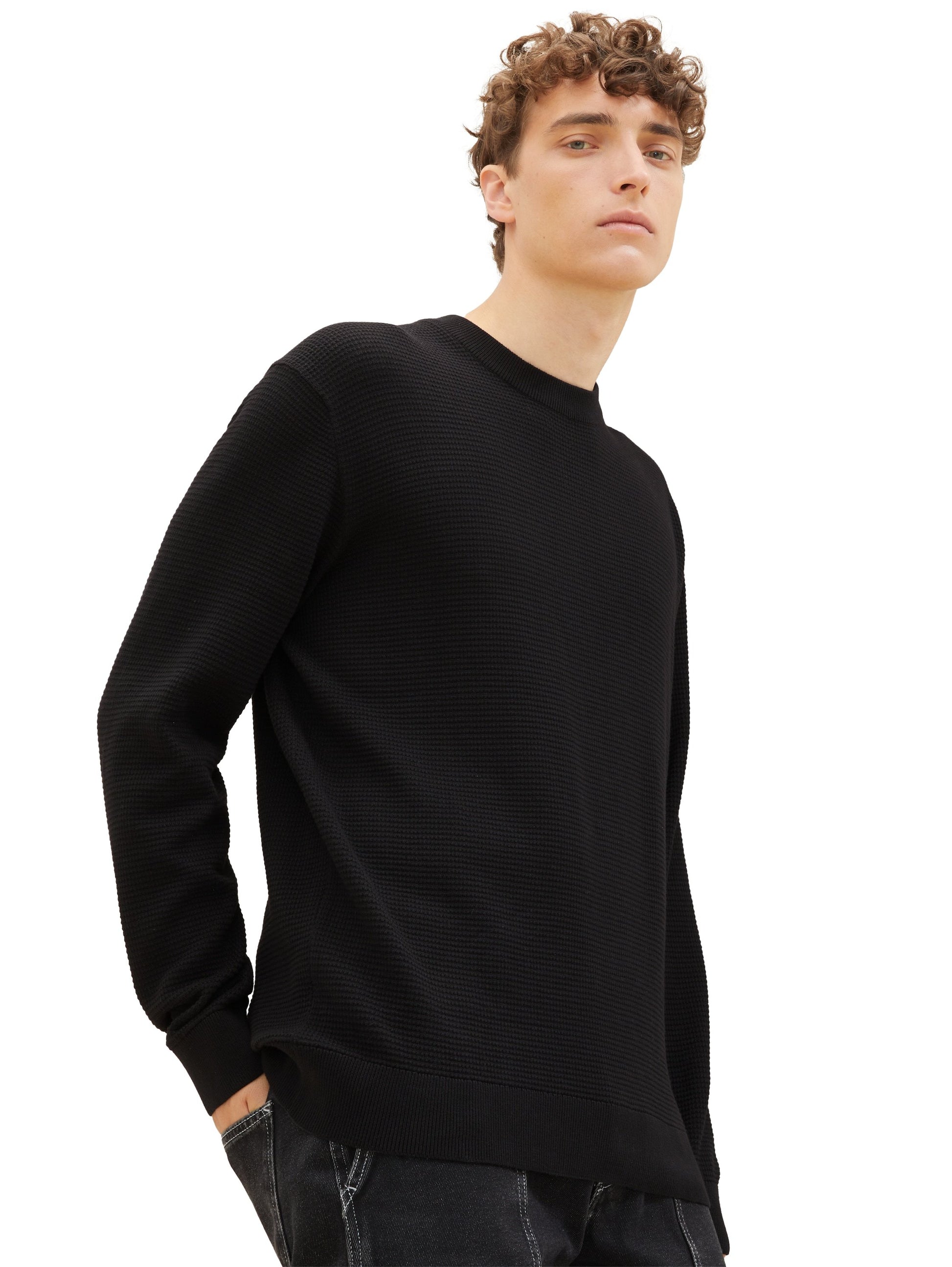 Pullover mit Struktur (Black)