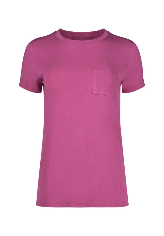 Skiny Damen Shirt kurzarm Night In Skiny 02 (Fading Berry)