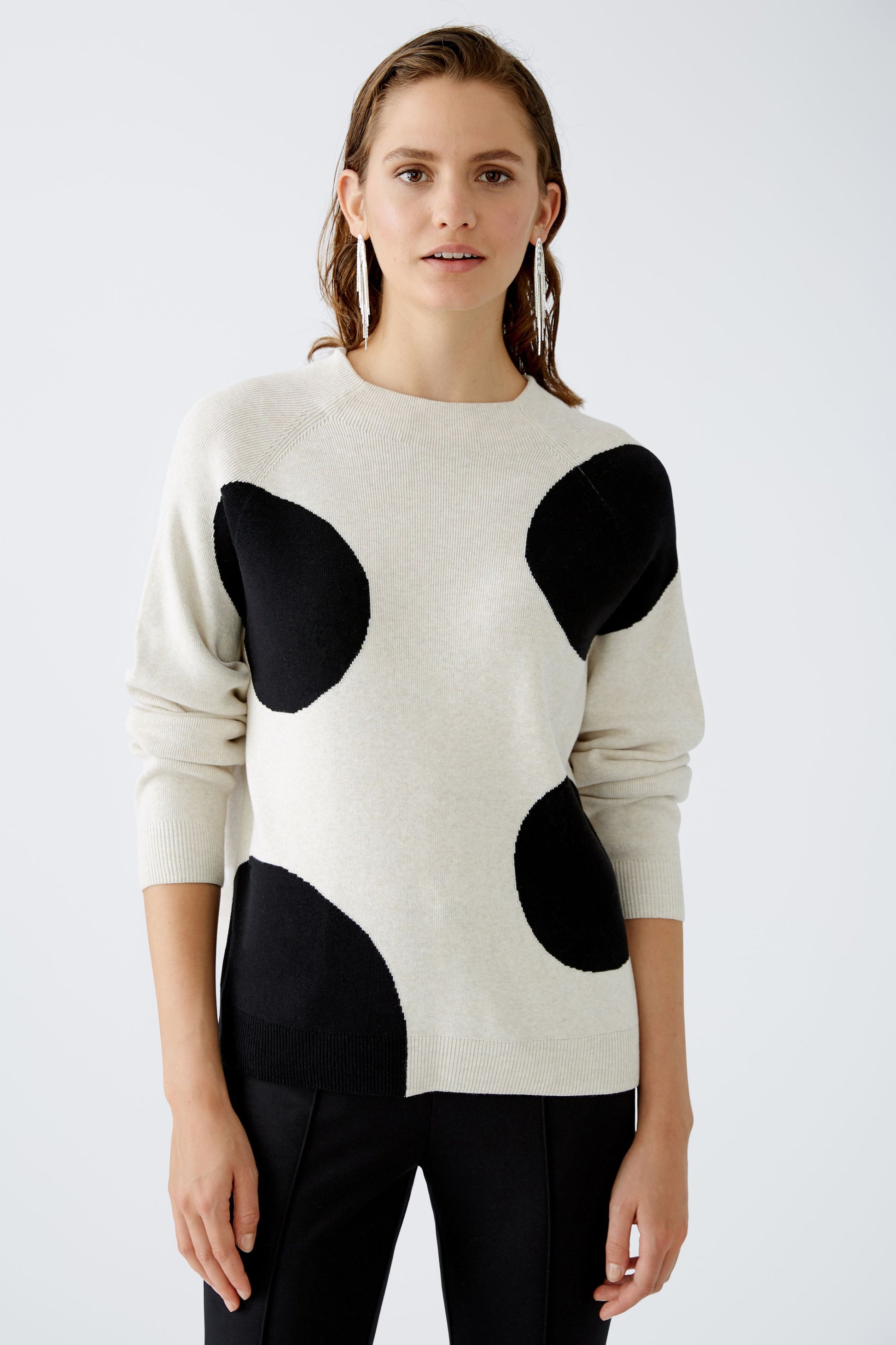 Pullover 100% Baumwolle (Offwhite Black)