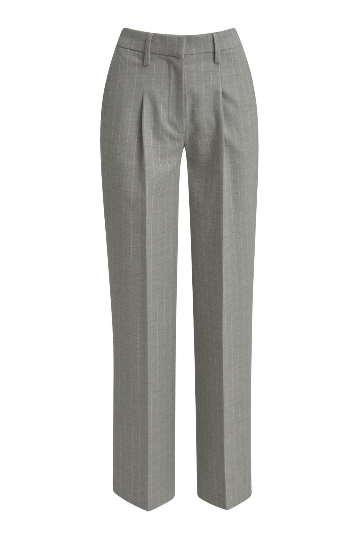 Stripe Flannel Pants (Deep Taupe Prin)