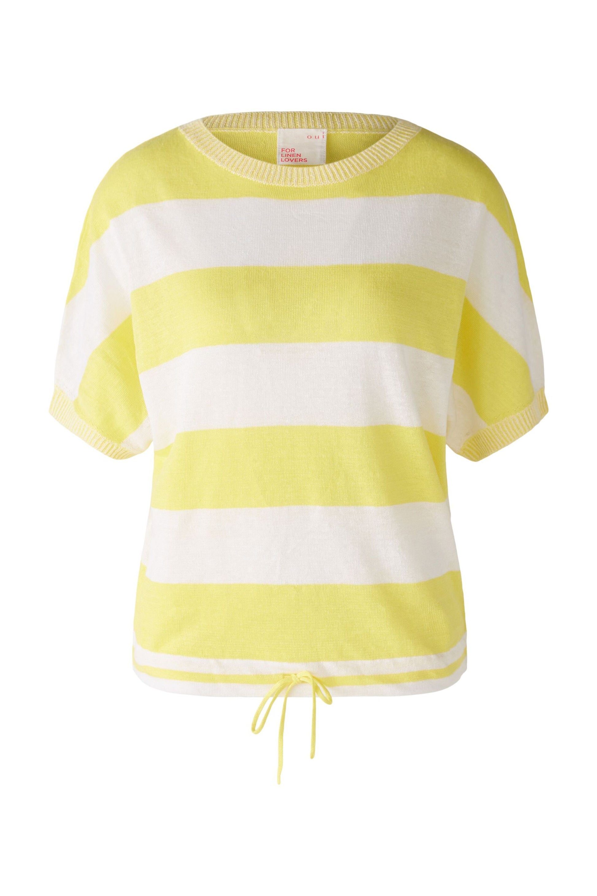 Pullover reines Leinen (White Yellow)