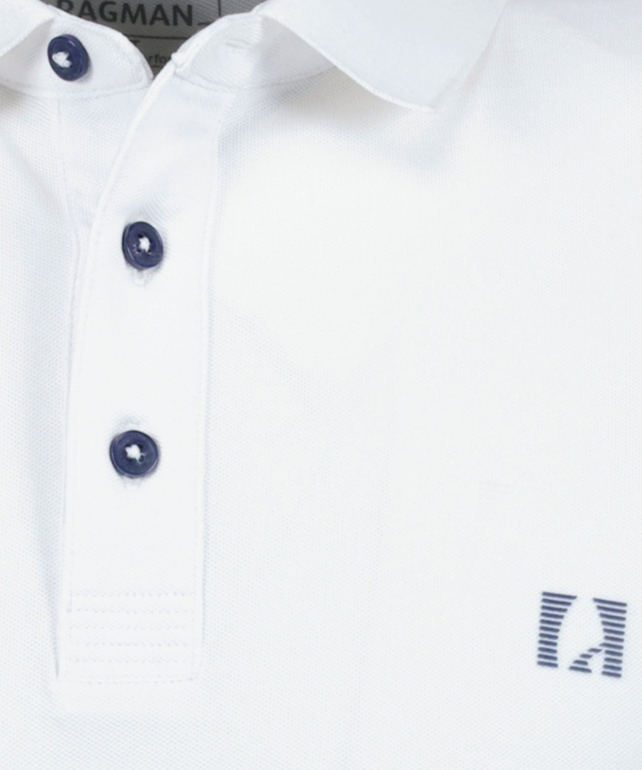 Uni-Polo keep dry, modern fit (Weiss)