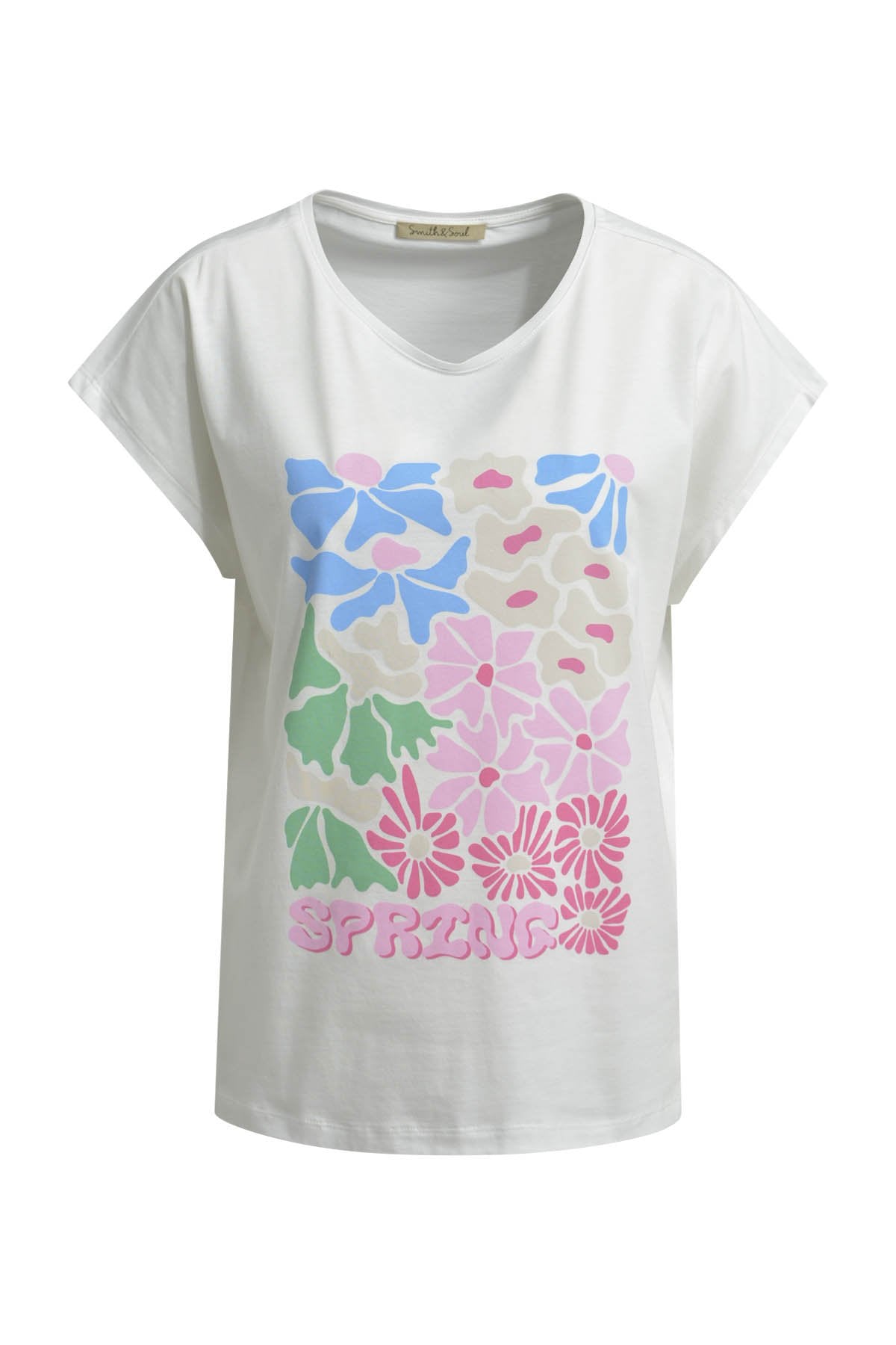 T-Shirt Flower Print (Offwhite)