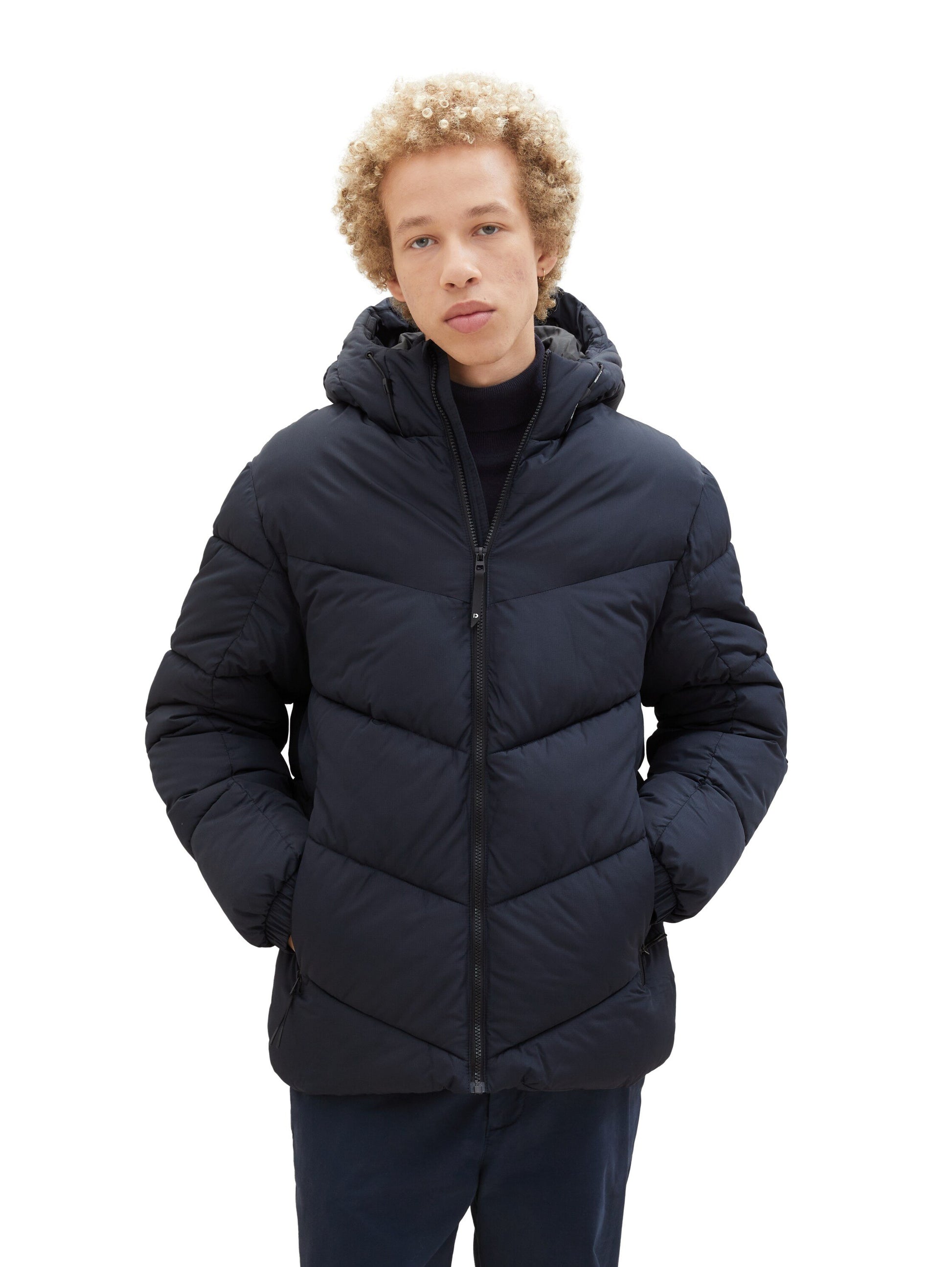 Pufferjacke mit recyceltem Polyester (Black)