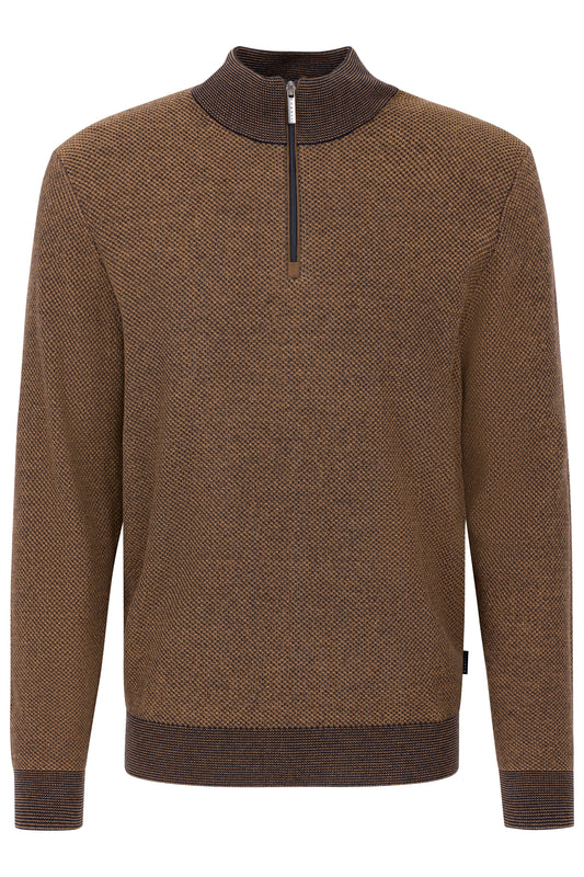 Herren Pullover 1/1 Arm (Cognac)