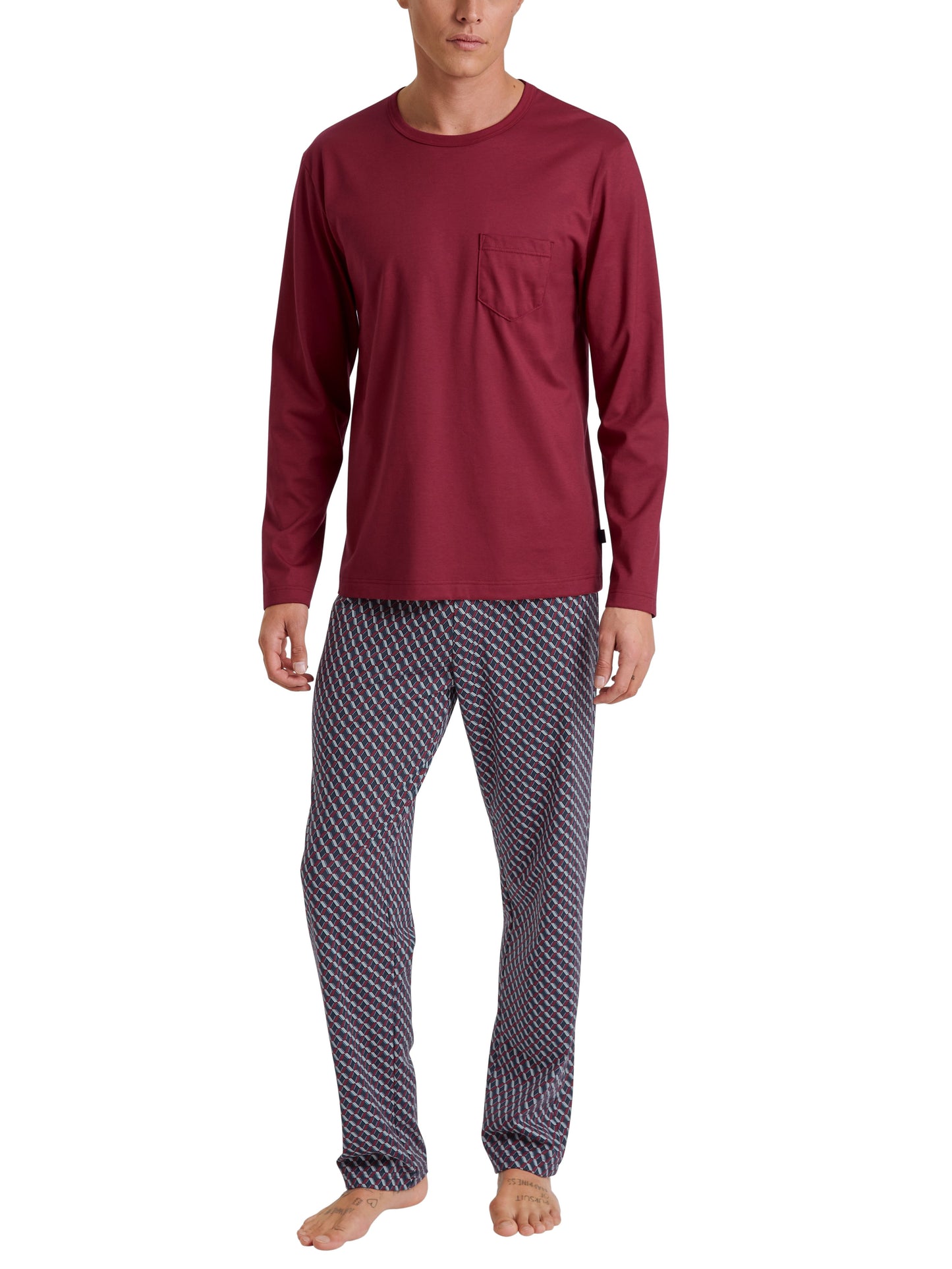 HERREN Pyjama (Mars Red)