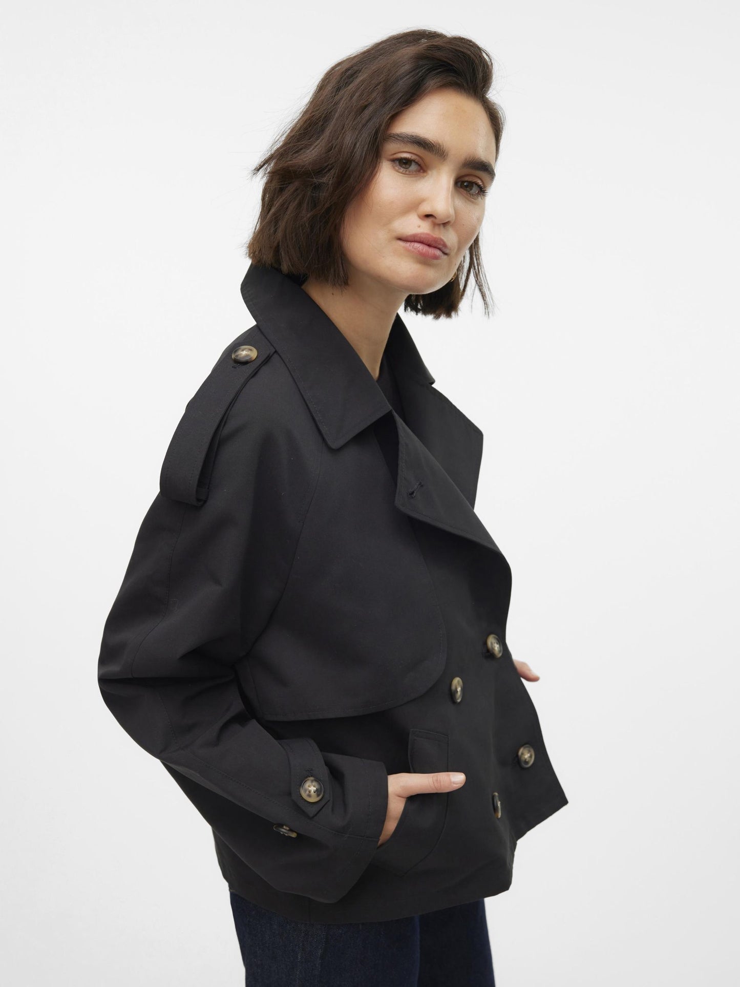 Vmchloe Short Trenchcoat Ga Noos (Black)