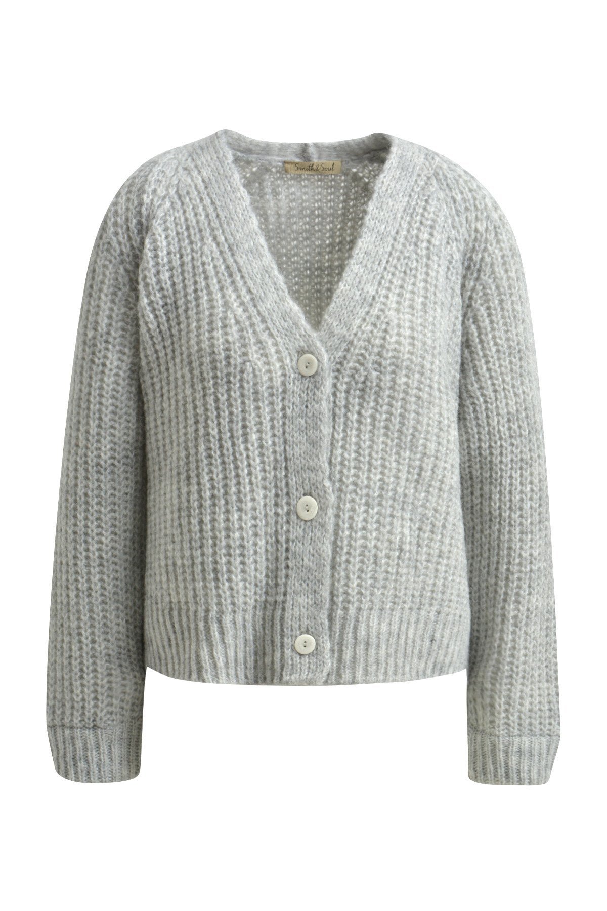 New Hairy Cardigan (Mid Grey)