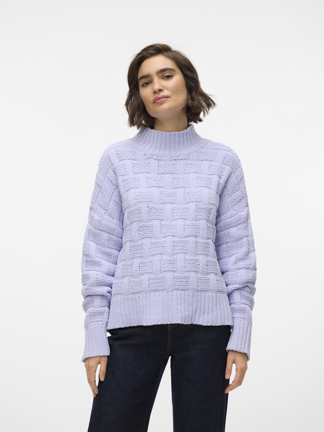 Vmisa Ls Highneck Pullover Boo (Cosmic Sky)