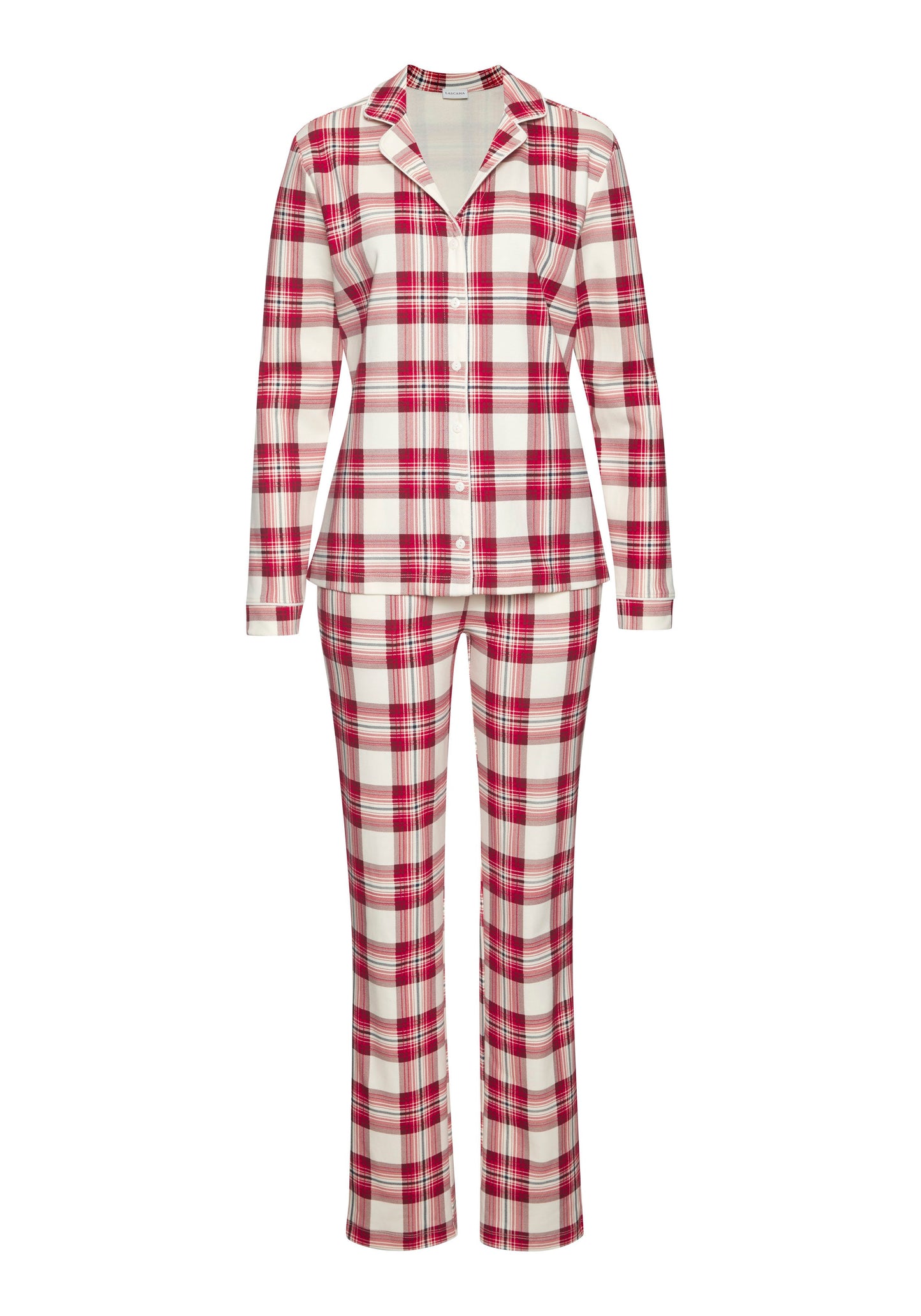 lascana LAS XMAS gift box classic PJ+mask (White Check)