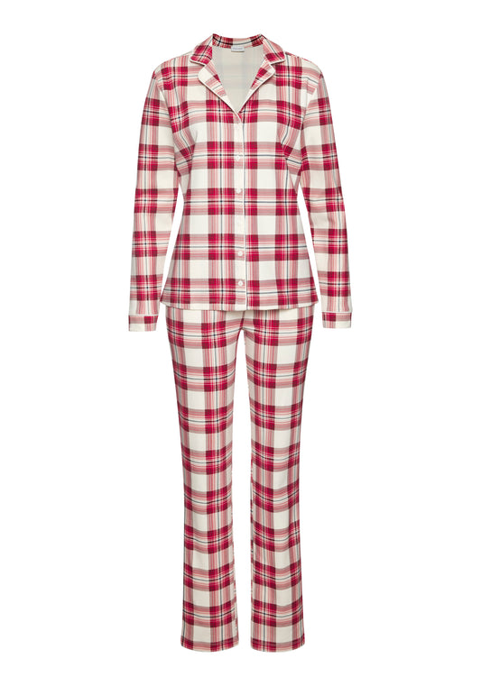 lascana LAS XMAS gift box classic PJ+mask (White Check)