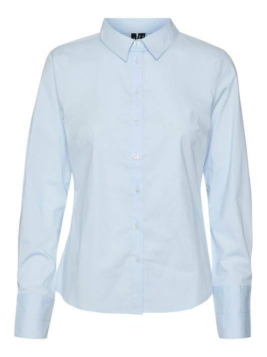 Vmanna Ls Fitted Shirt Wvn Ga Noos (Light Blue)