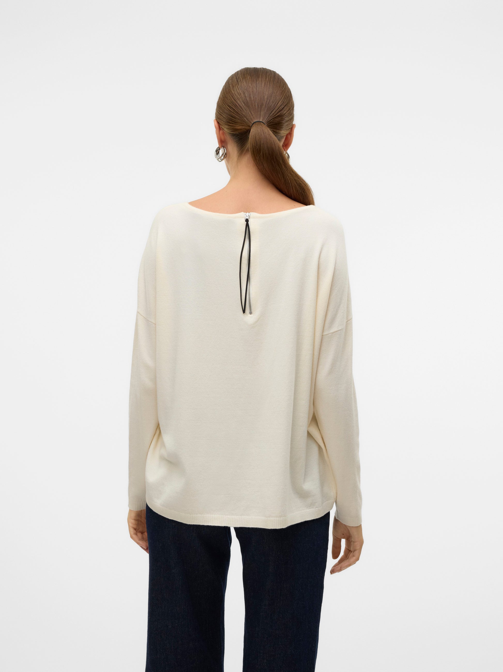 Vmbreeze Aura Ls Zipper Blouse Lcs (Birch)