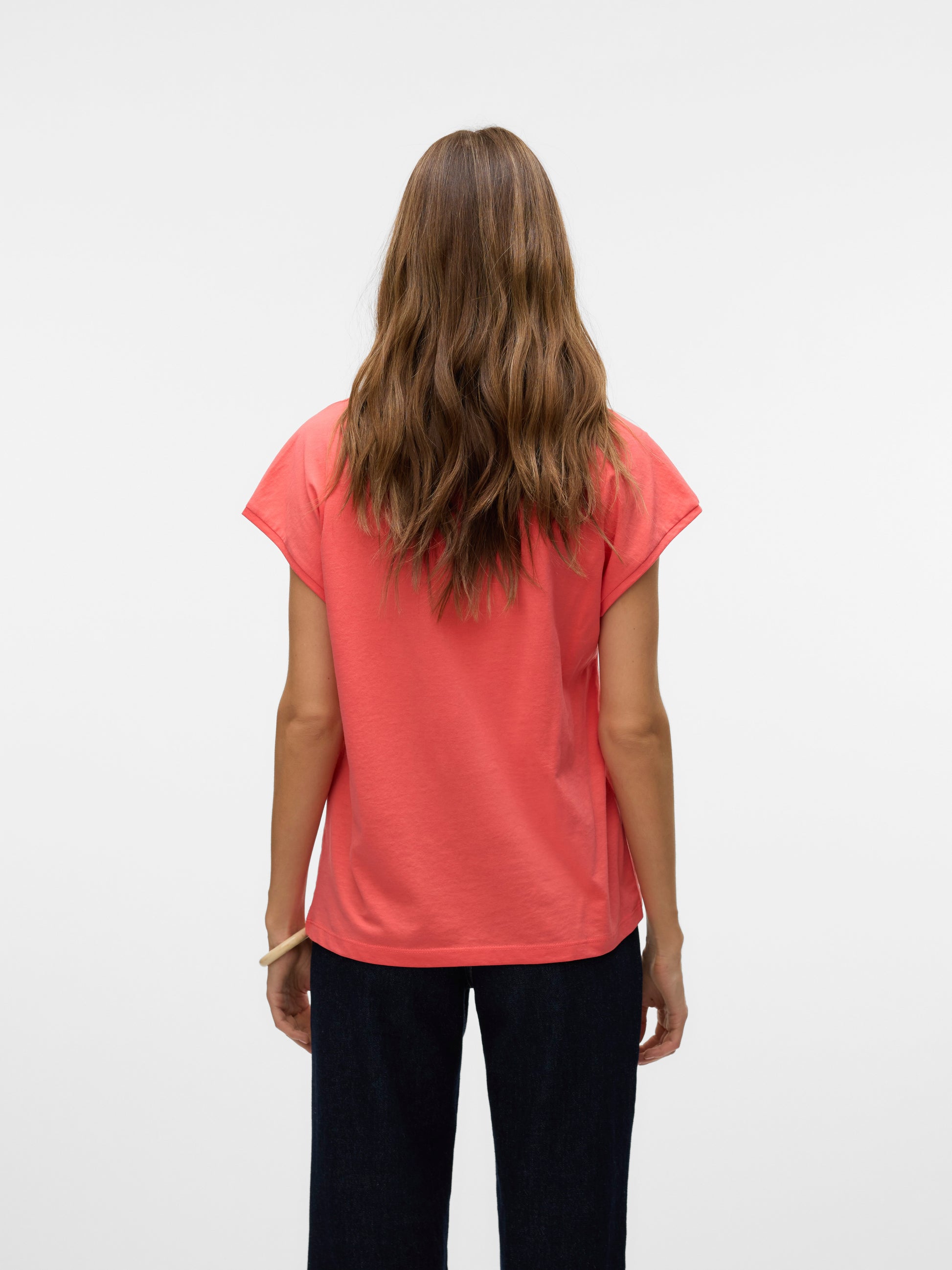 Vmluna Ss V-neck Tee Jrs Noos (Dubarry)