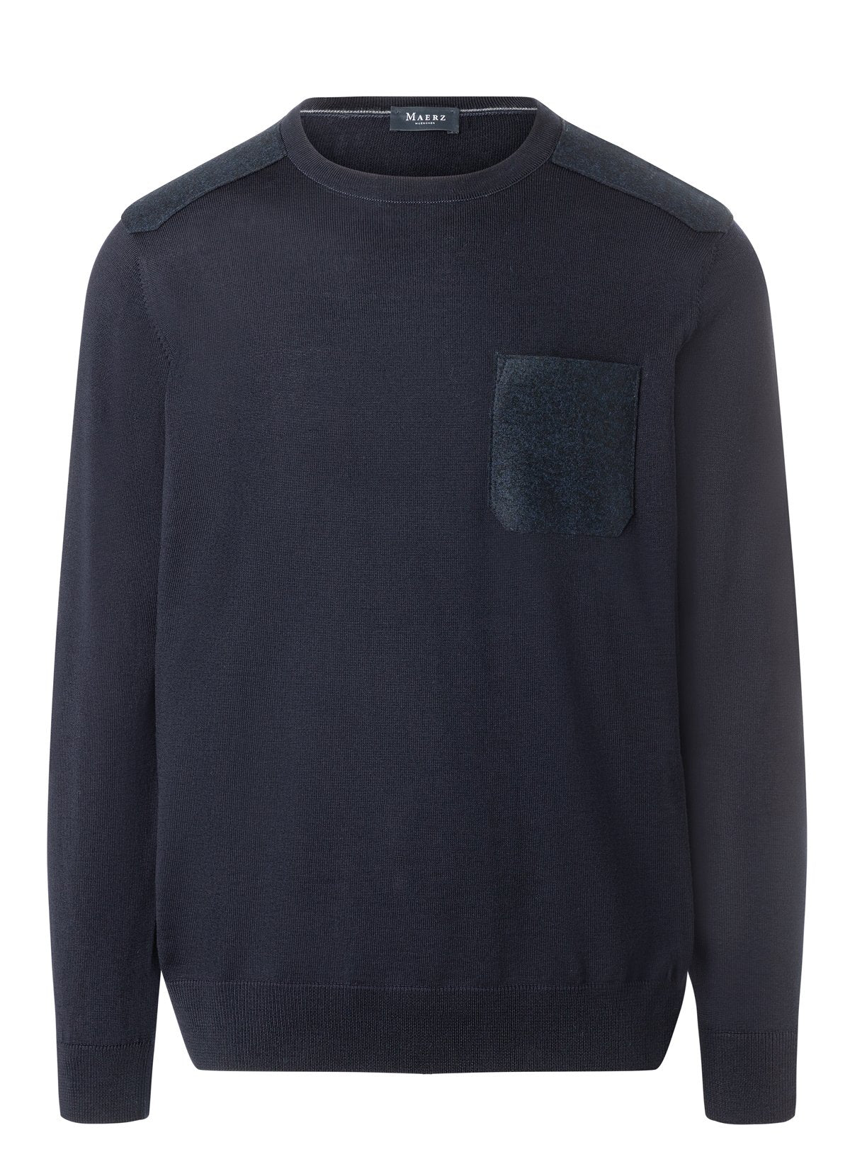 Pullover Rundhals 1/1 Arm (Navy)