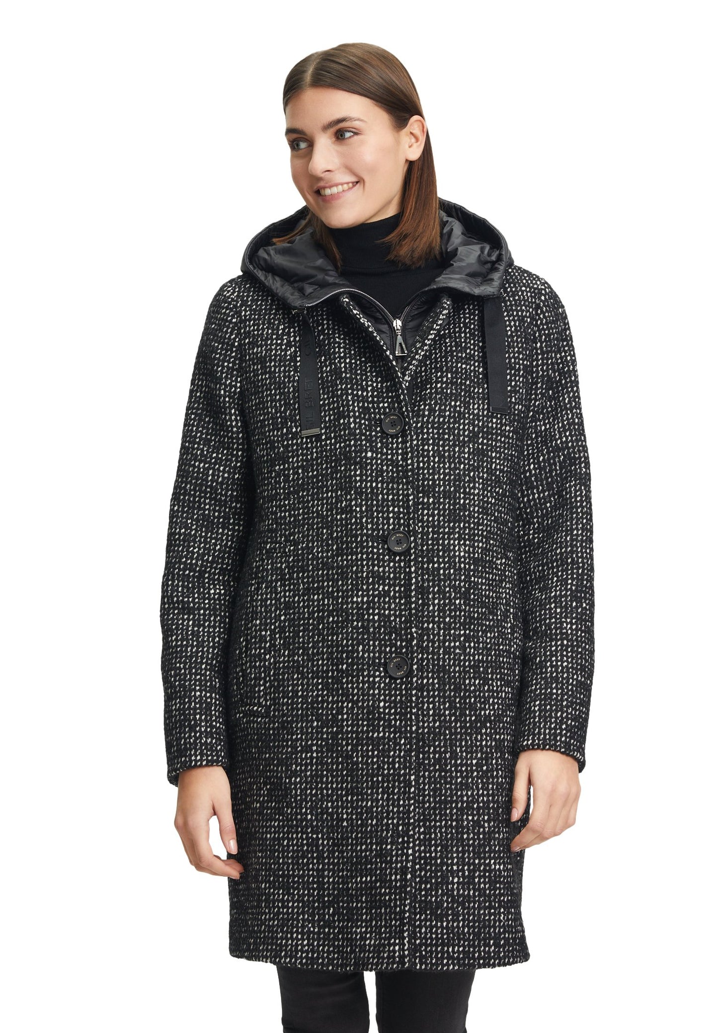 Winterjacke (Black/white)