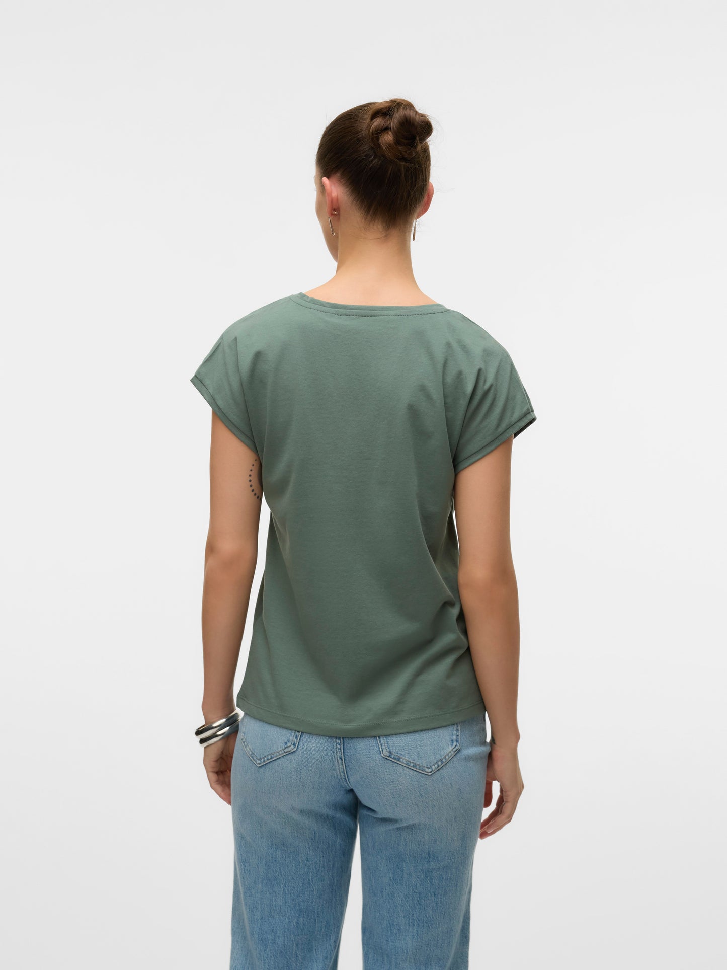 Vmluna Ss V-neck Tee Jrs Noos (Laurel Wreath)