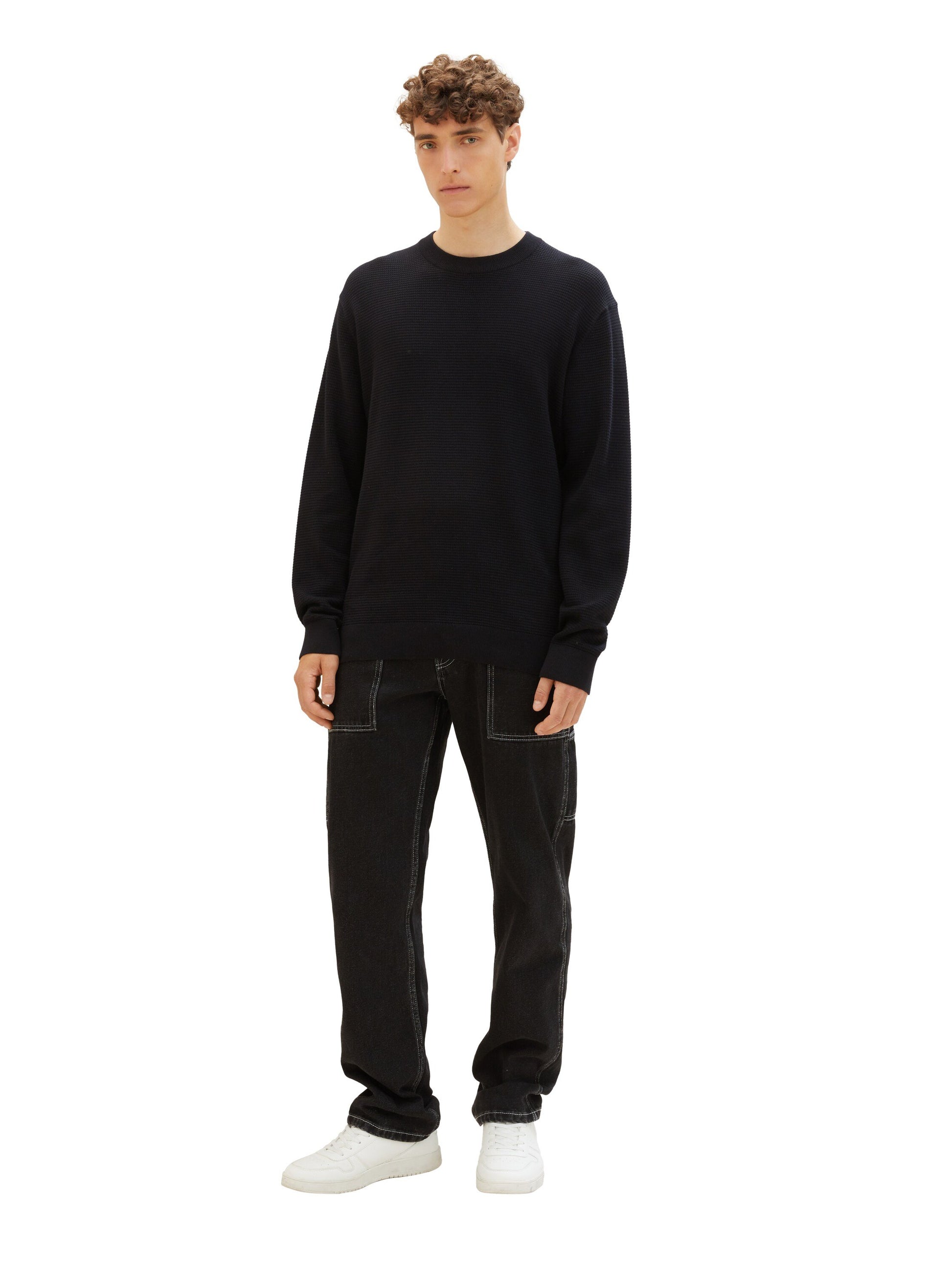 Pullover mit Struktur (Black)