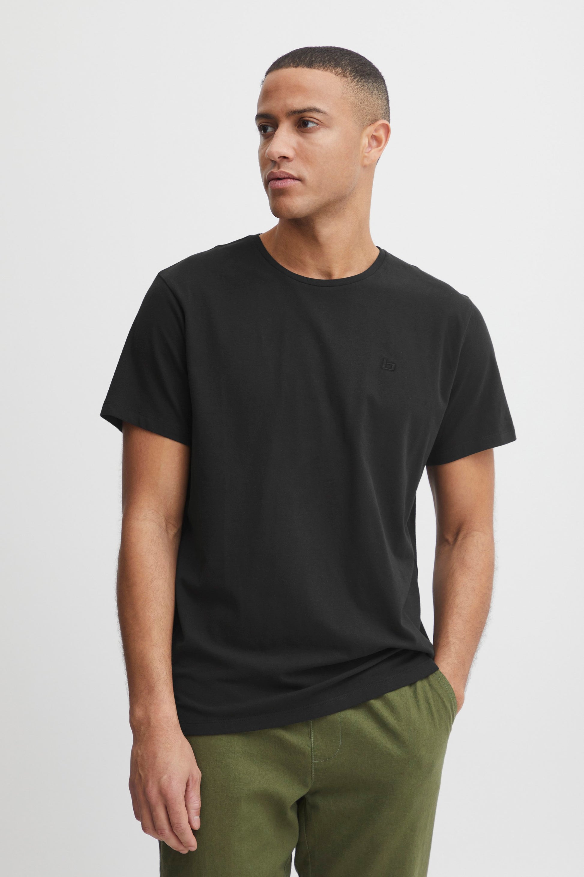 BHDINTON logo tee crew (Black)