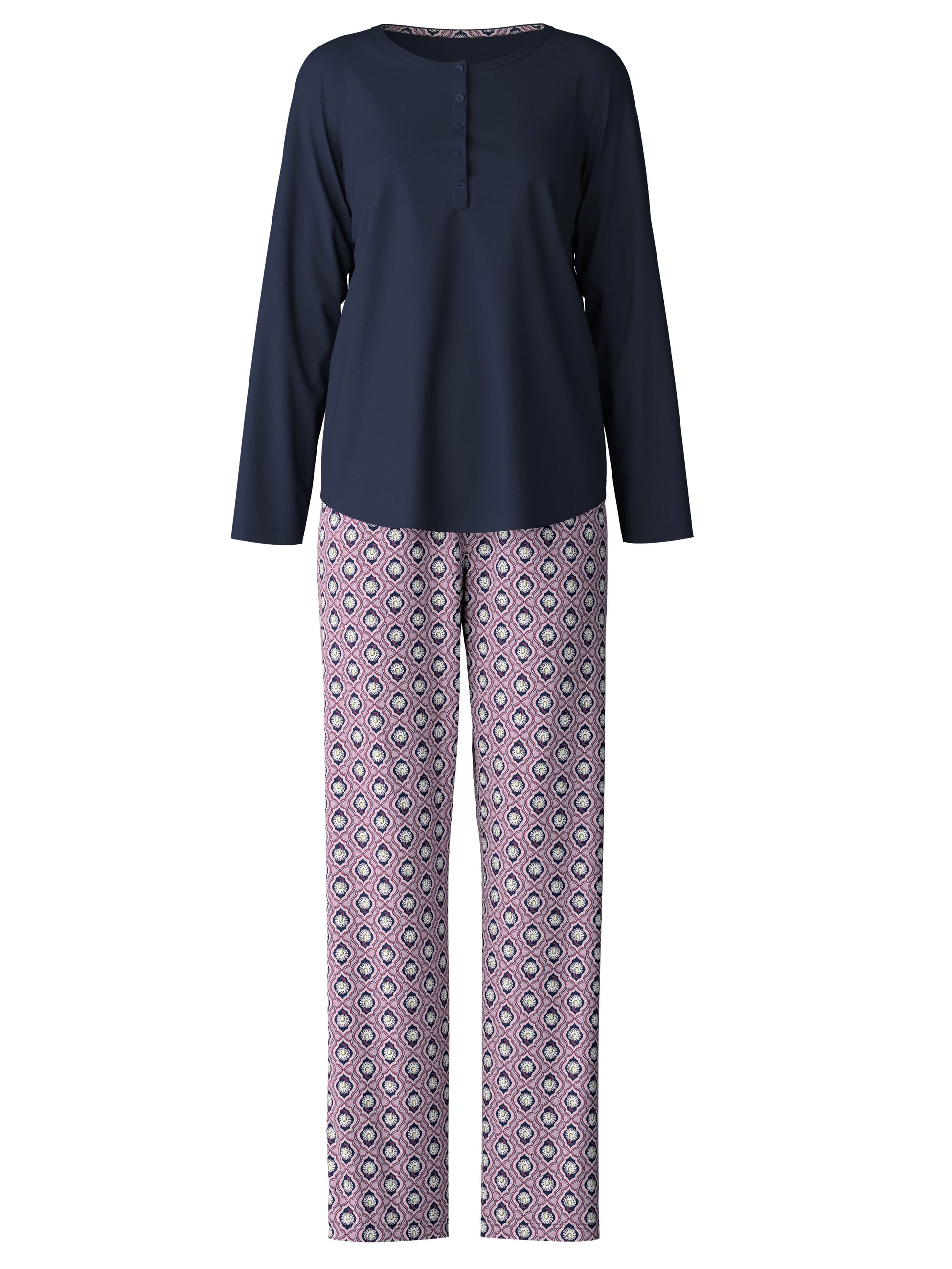 Pyjama, lang (Peacoat Blue)