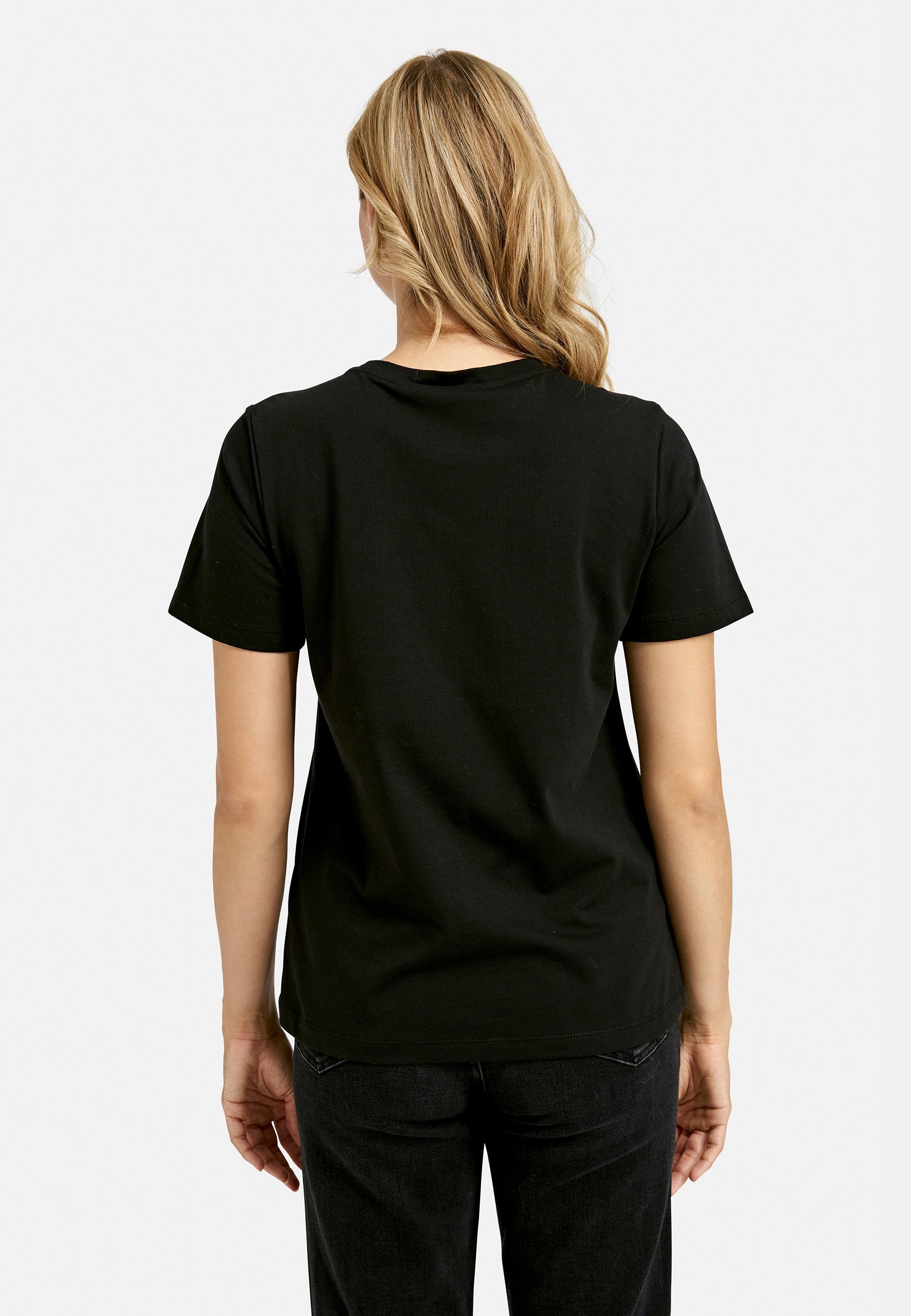 T-Shirt with foil print (Black)