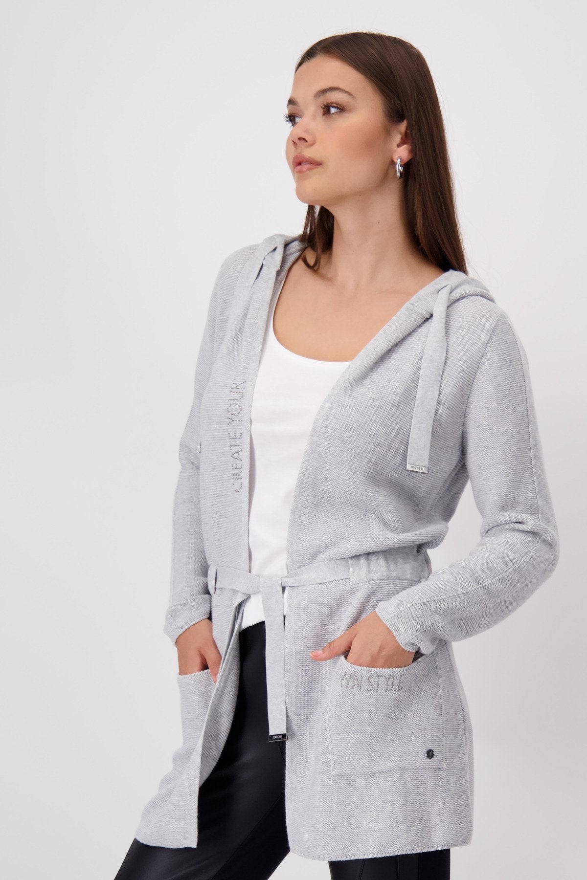 Strickjacke (Silver Grey Méla)