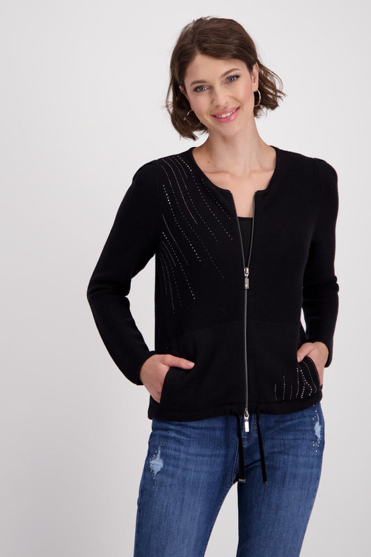 Strickjacke (Schwarz)