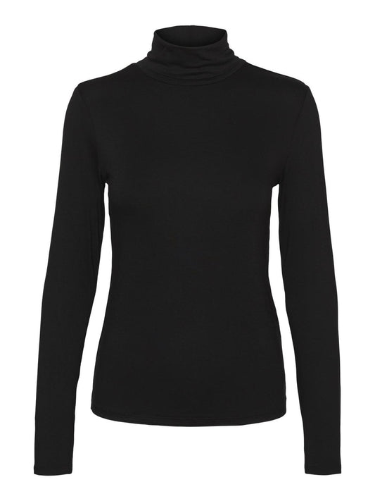 Vmalberte Ls Rollneck Top Jrs Noos (Black)