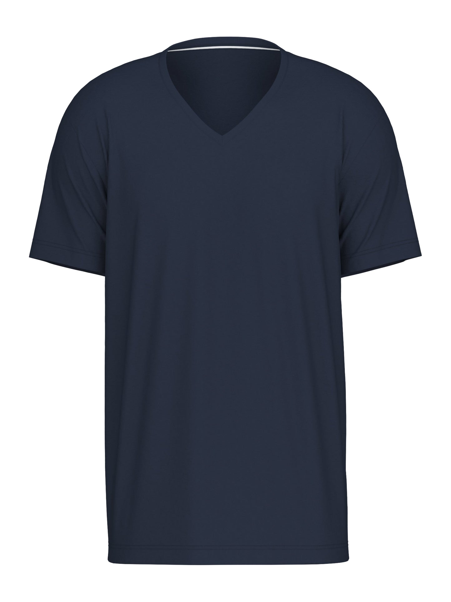 Kurzarm-Shirt, V-Neck (Dark Sapphire)