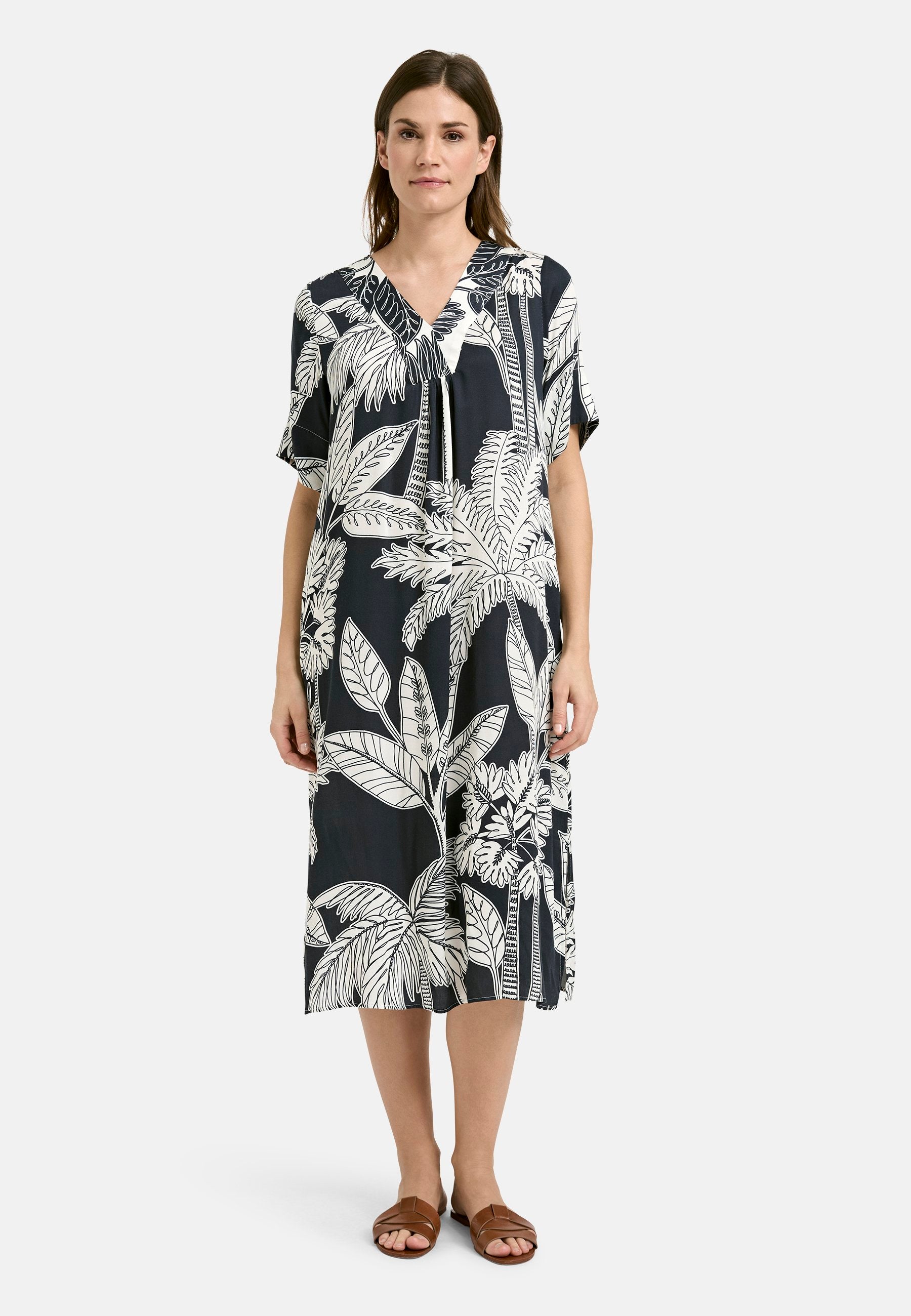 Kimono Dress (Marine Print)