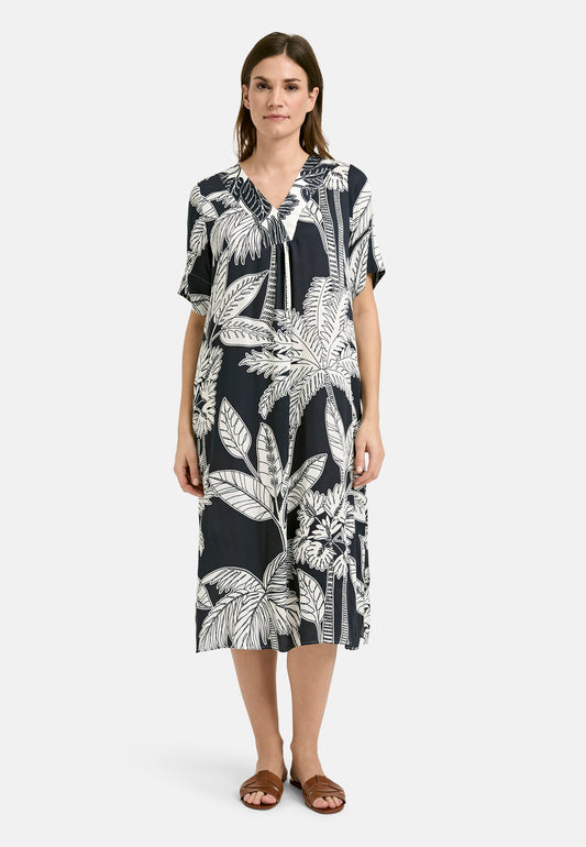 Kimono Dress (Marine Print)