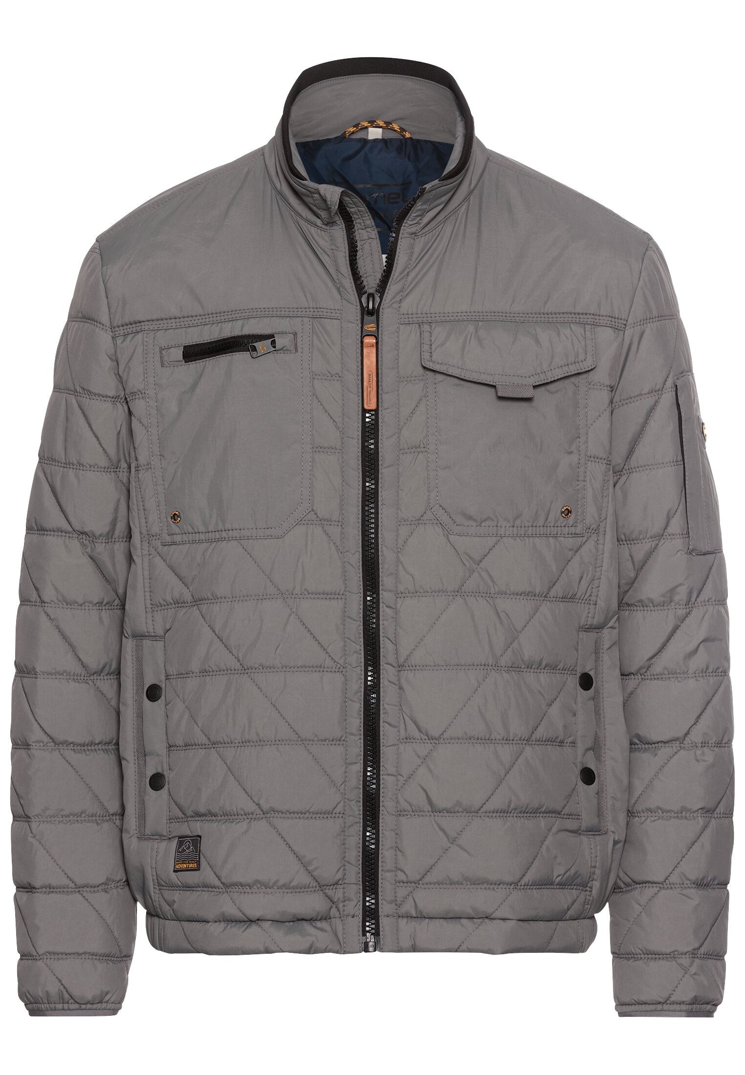 Steppblouson mit Stehkragen (Rock Grey)