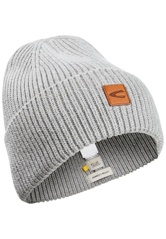 Beanie aus einem Baumwoll-Kaschmir-Mix (Stone Gray)