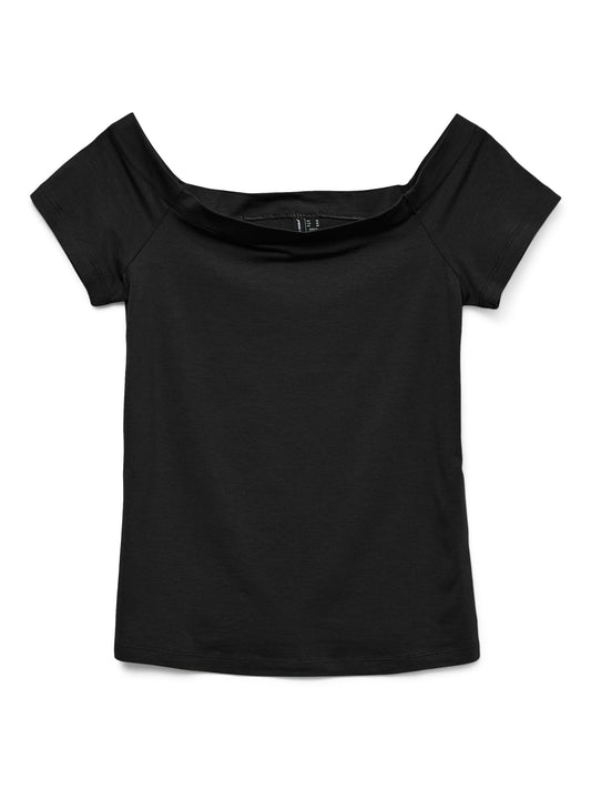 Vmpanda Off-shoulder Top Jrs Ga Noos (Black)