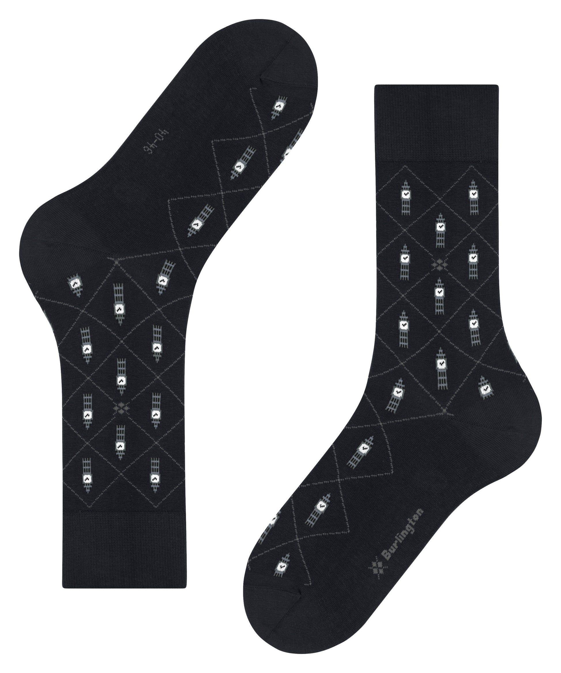 Burlington Big Ben Herren Socken (Black)