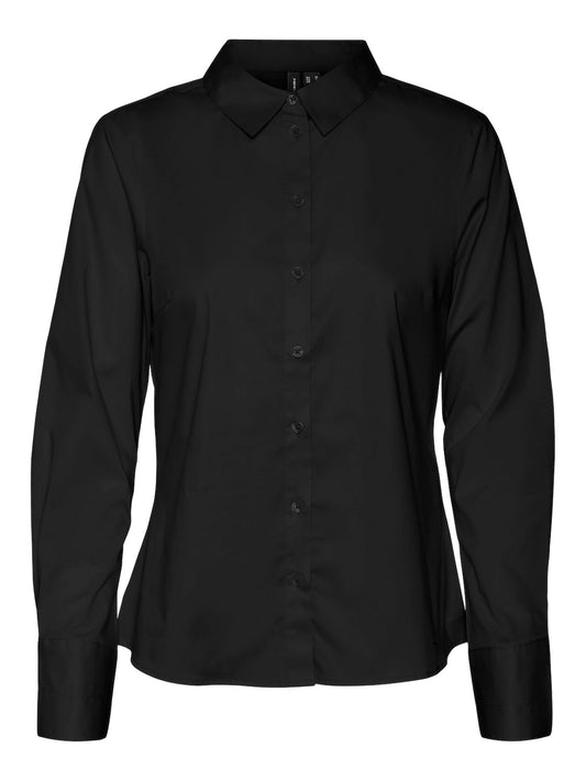 Vmanna Ls Fitted Shirt Wvn Ga Noos (Black)