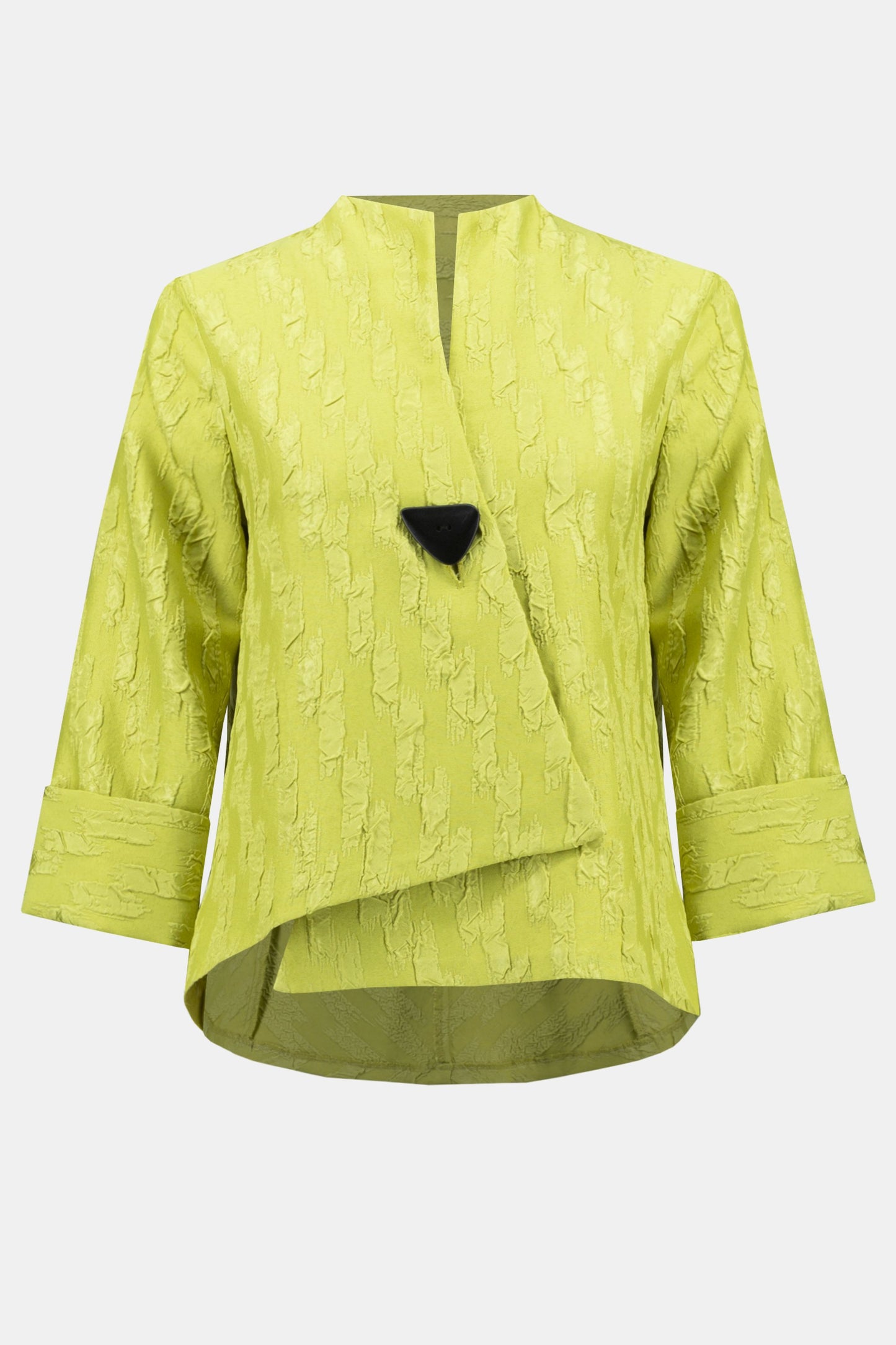 Swingjacke aus gewebtem Jacquard (Wasabi)