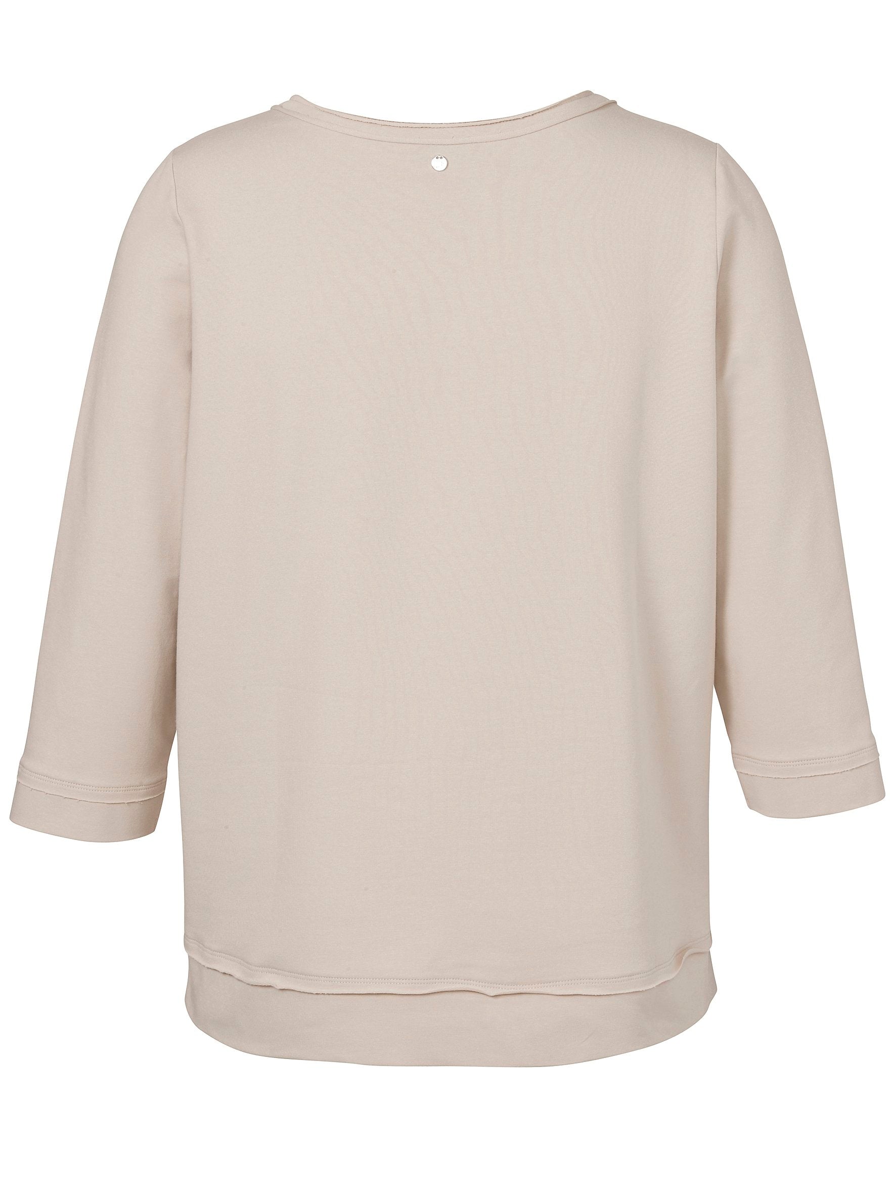 Sweatshirt Rundhals 3/4 Arm Motiv (Sand Multicolor)