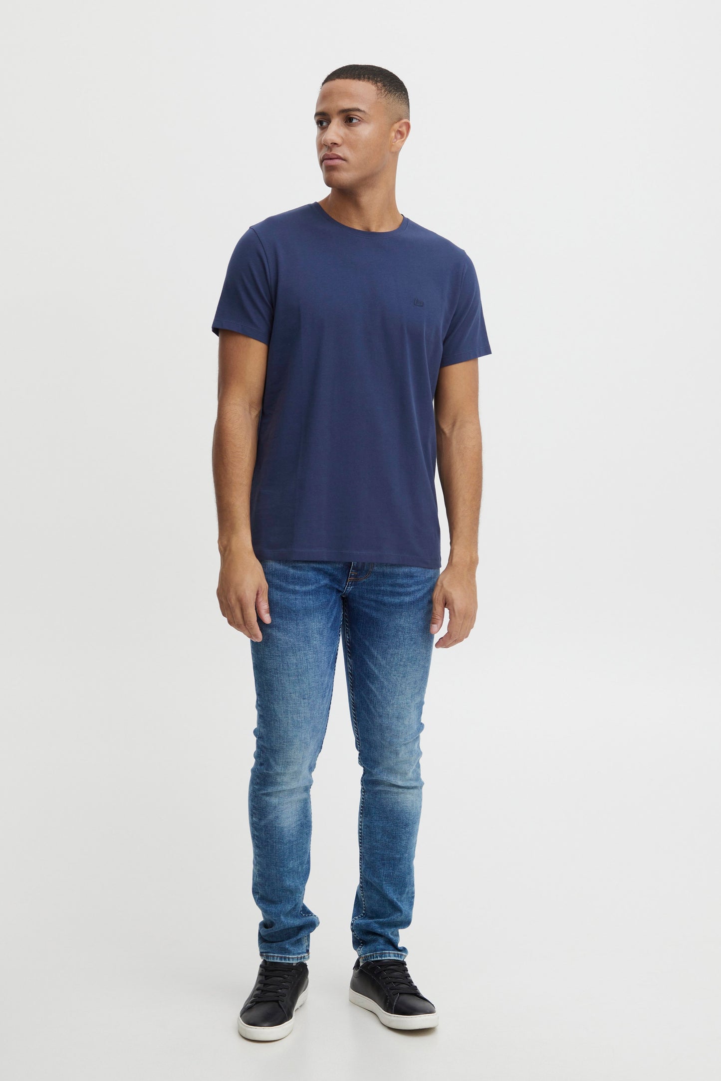 Bhdinton Logo Tee Crew (Dress Blues)