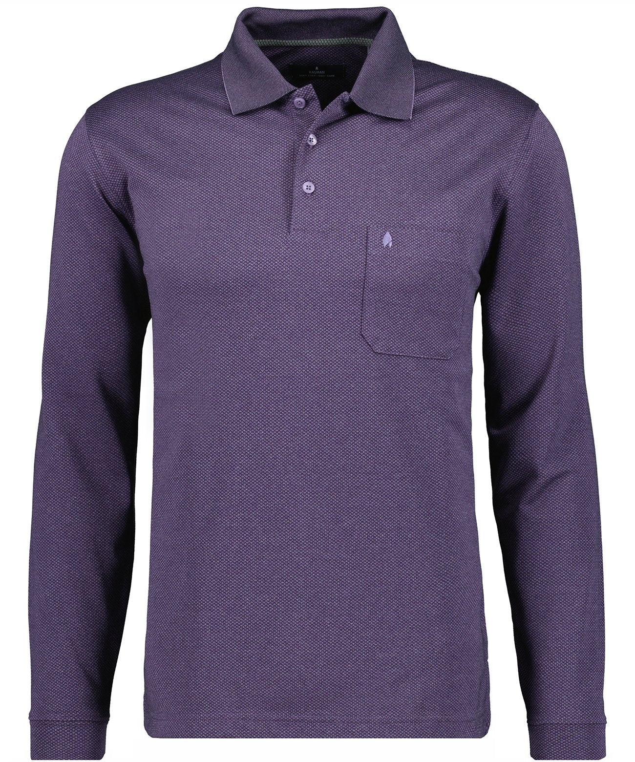 Poloshirt langarm (Violet)