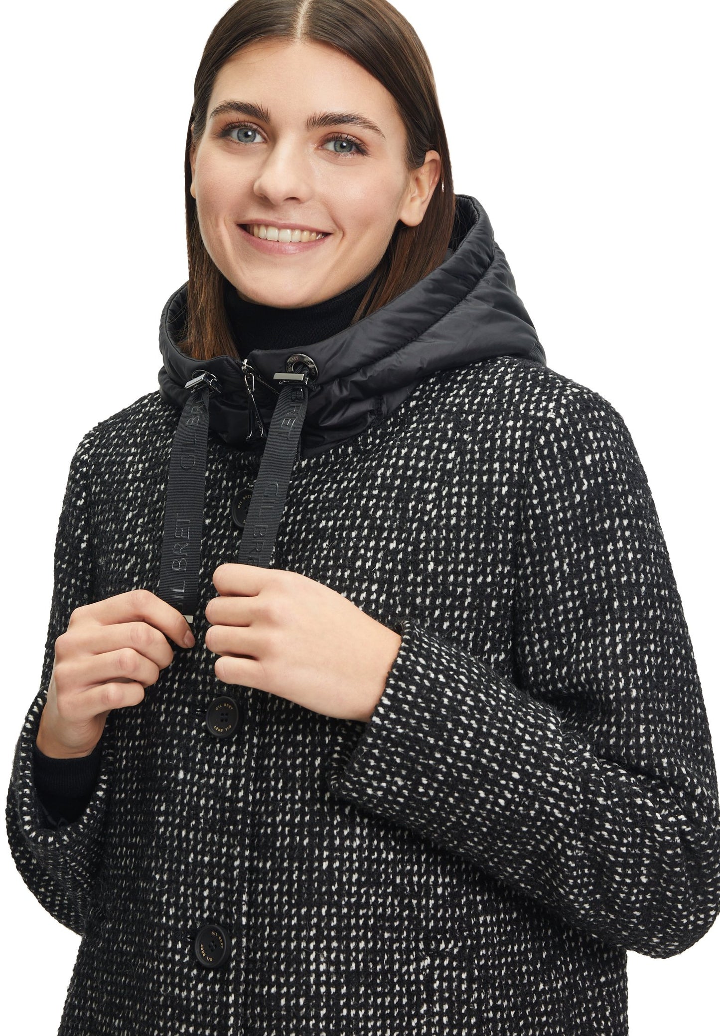 Winterjacke (Black/white)