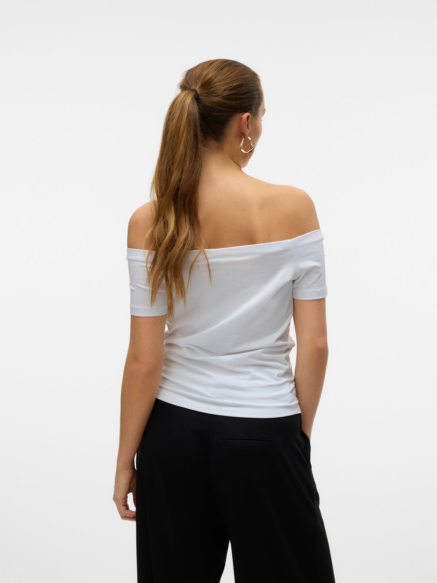 Vmpanda Off-shoulder Top Jrs Ga Noos (Bright White)