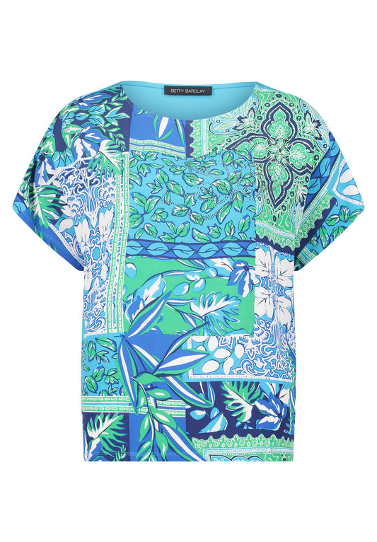 Oversize-Shirt (Blue/green)