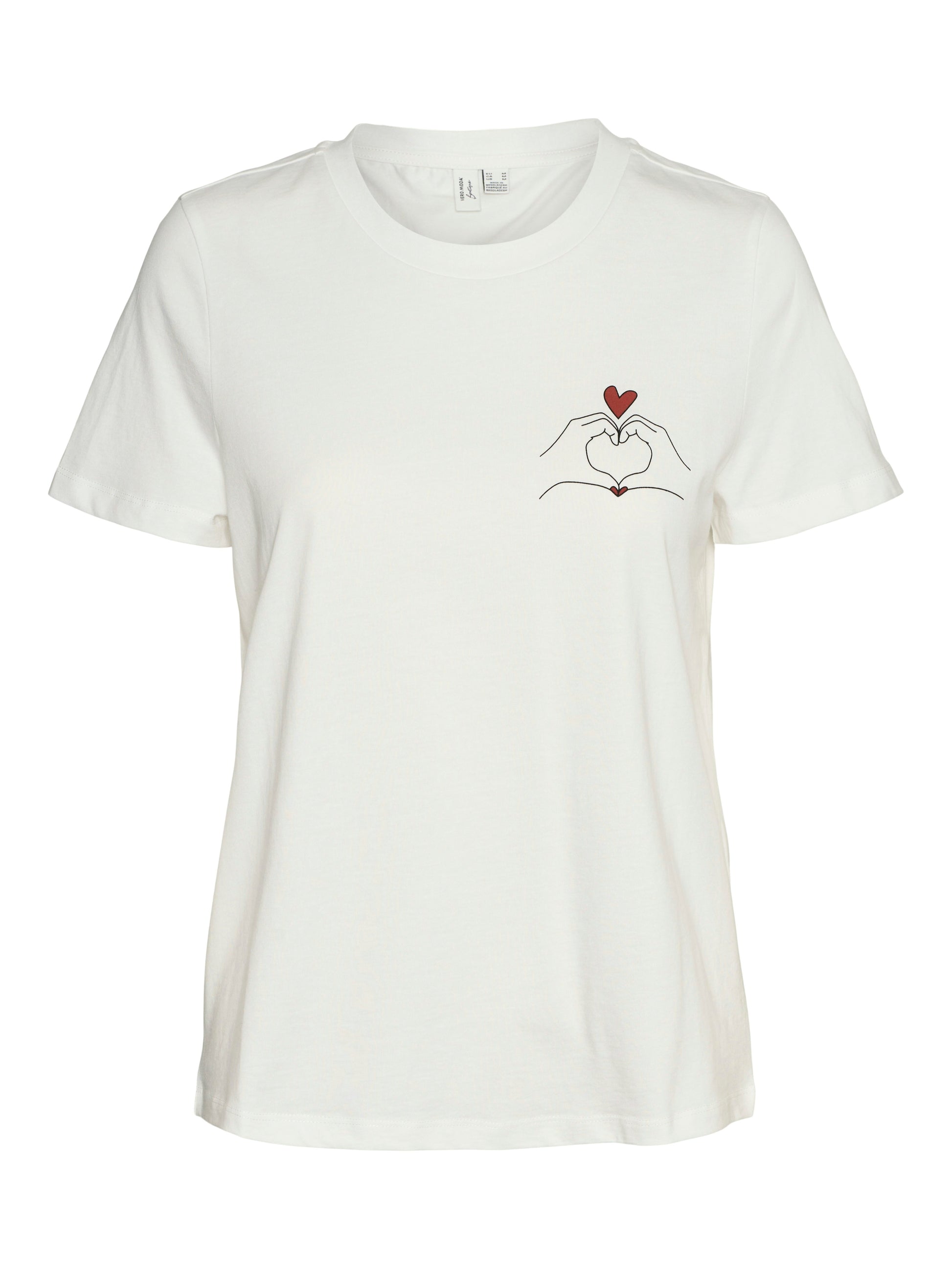 Vmviva S/s O-neck T-shirt Jrs Btq Ga (Snow White)